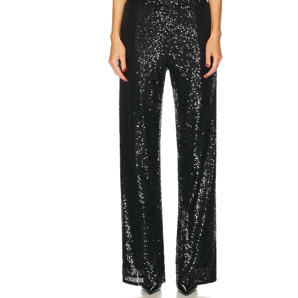Enza Costa Black Sequin Women's Pants. Size 3 large.